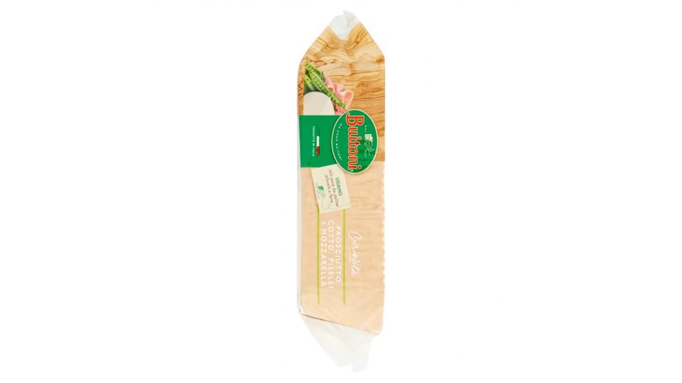 Maxi piadina con prosciutto cotto e mozzarella