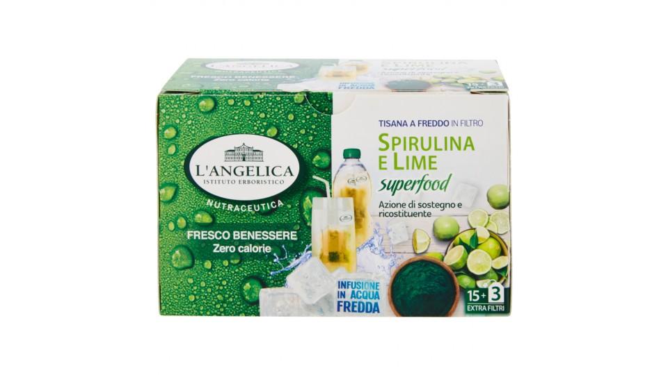 L'Angelica Nutraceutica Tisana a Freddo in Filtro Spirulina e Lime 18 Filtri