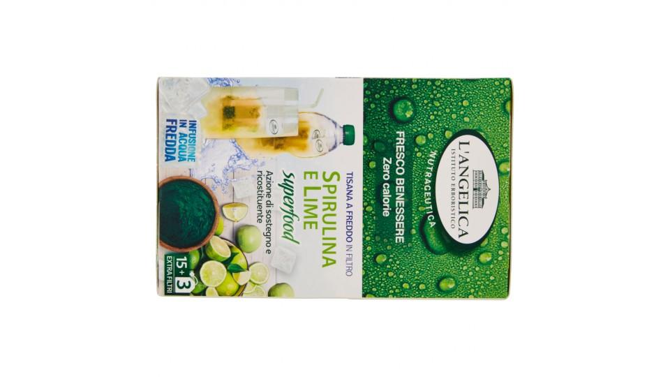 L'Angelica Nutraceutica Tisana a Freddo in Filtro Spirulina e Lime 18 Filtri