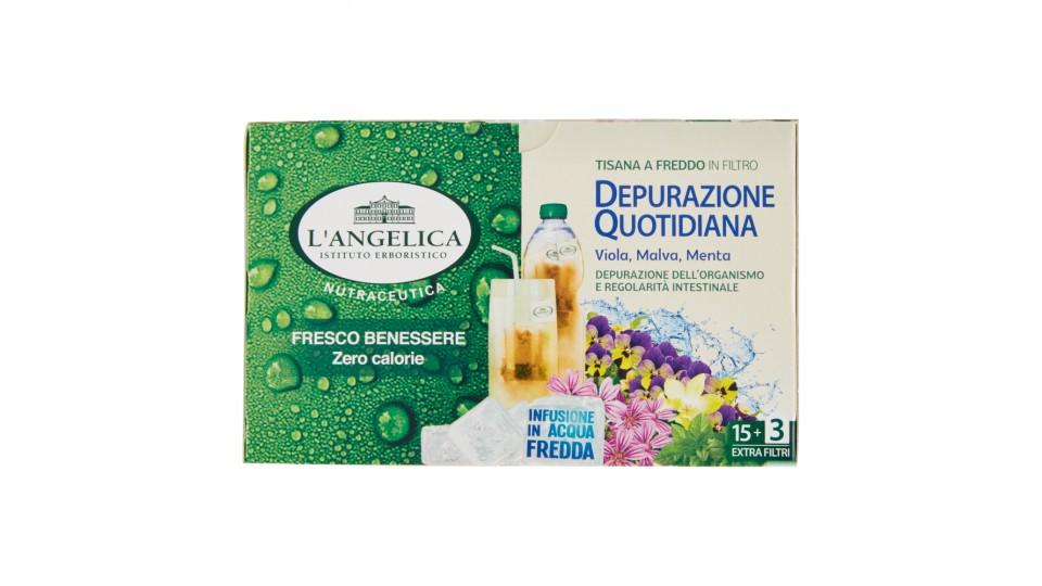 L'Angelica Nutraceutica Tisana a Freddo in Filtro Depurazione Quotidiana 18 Filtri
