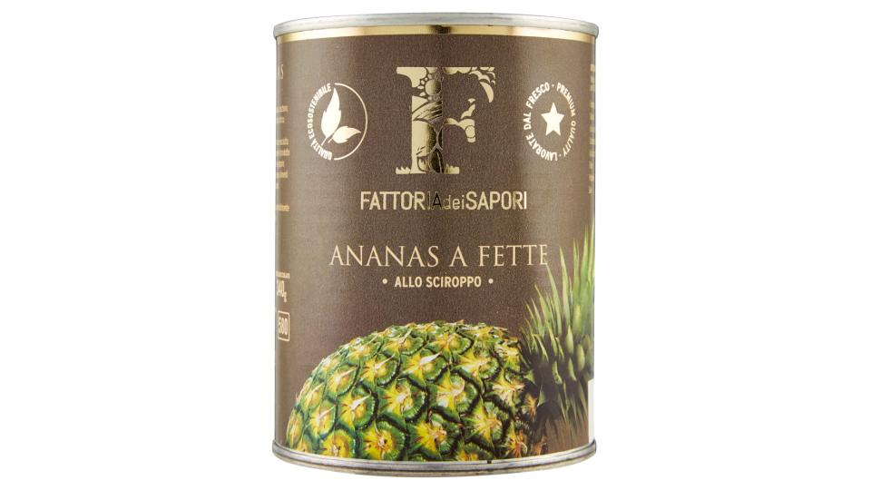 Fattoria dei Sapori Ananas a Fette allo Sciroppo