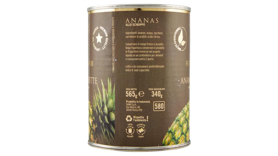 Fattoria dei Sapori Ananas a Fette allo Sciroppo