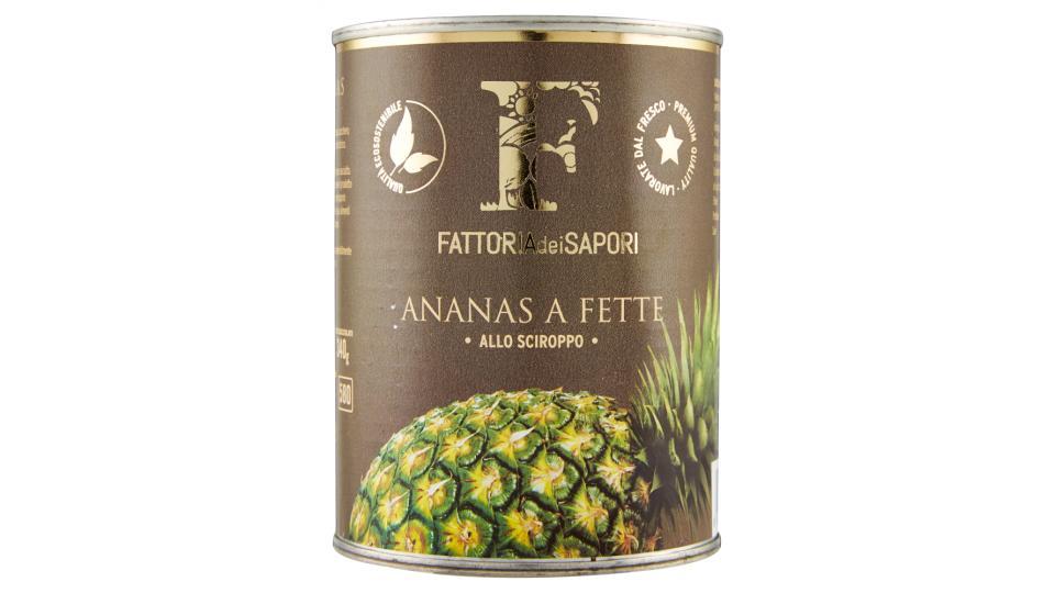 Fattoria dei Sapori Ananas a Fette allo Sciroppo