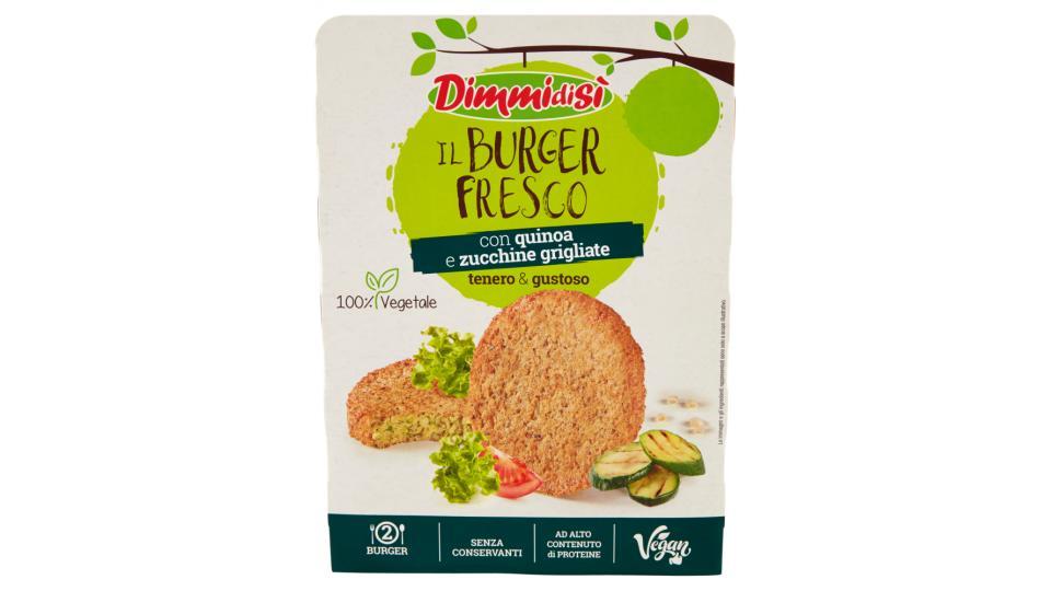 DimmidiSì il Burger Fresco con quinoa e zucchine grigliate