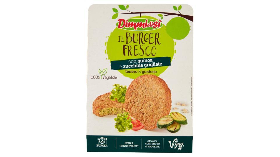 DimmidiSì il Burger Fresco con quinoa e zucchine grigliate