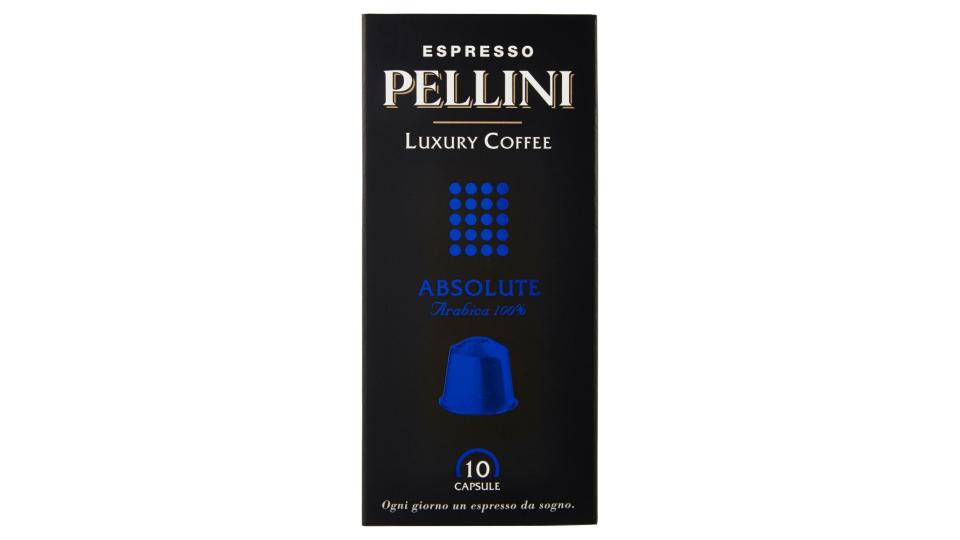 Pellini Espresso Luxury Coffee Absolute 10 Capsule