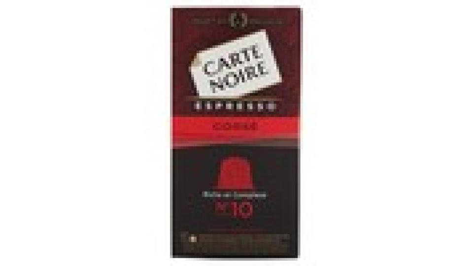 Carte Noire Espresso Corsé Intensité N°10 10 Capsule