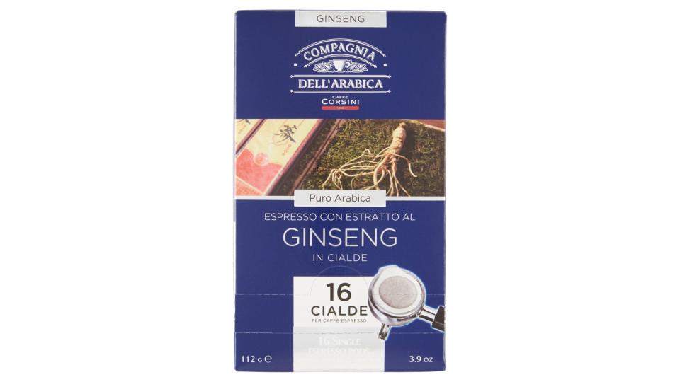 Compagnia dell'Arabica Espresso con estratto al ginseng in cialde