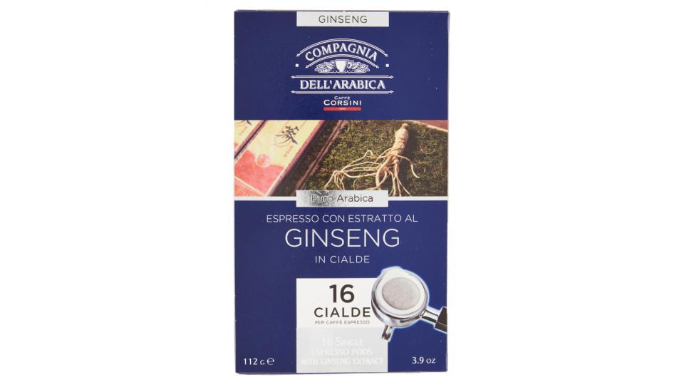 Compagnia dell'Arabica Espresso con estratto al ginseng in cialde