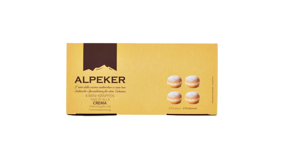 Alpeker 4 Mini-Krapfen Farciti alla Crema Congelati