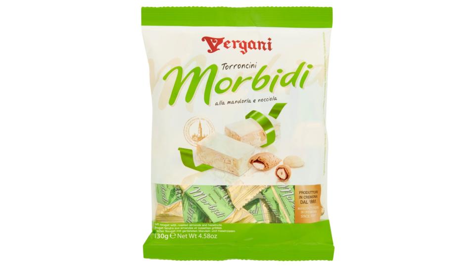 TORRONCINI MORBIDI ALLE MANDORLE E NOCCIOLE -  busta