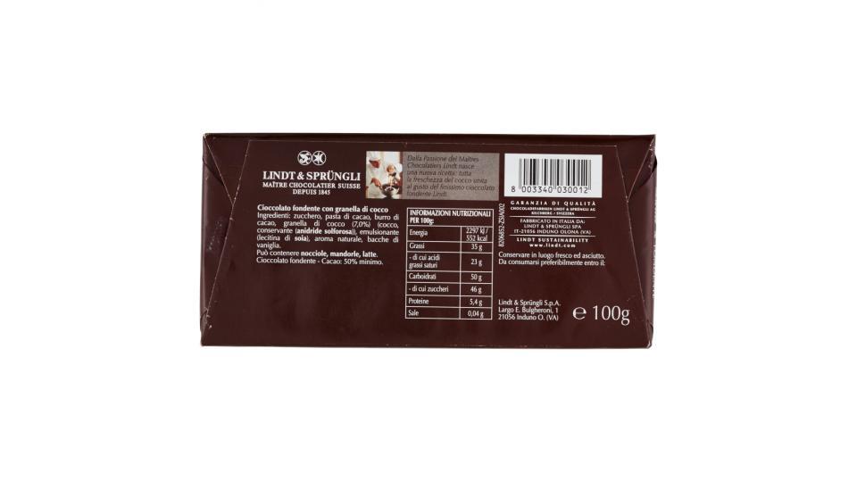 Lindt Fondente con pezzi di cocco