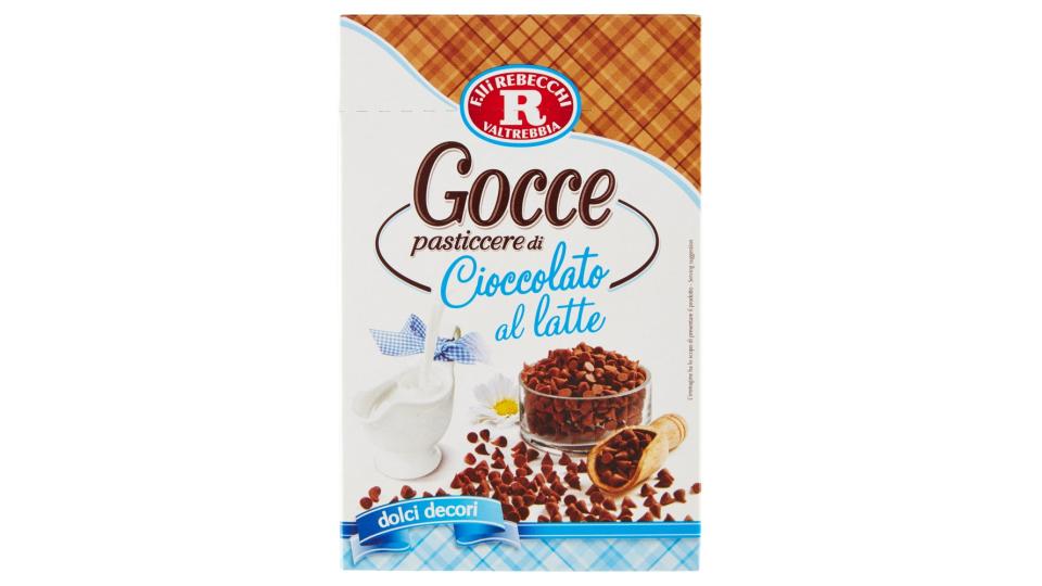 F.lli Rebecchi Valtrebbia dolci decori Gocce pasticcere di Cioccolato al latte