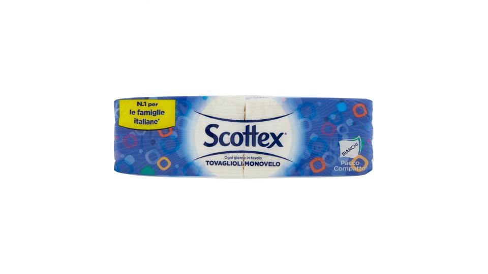Scottex Tovaglioli Monovelo Bianchi Pacco Compatto