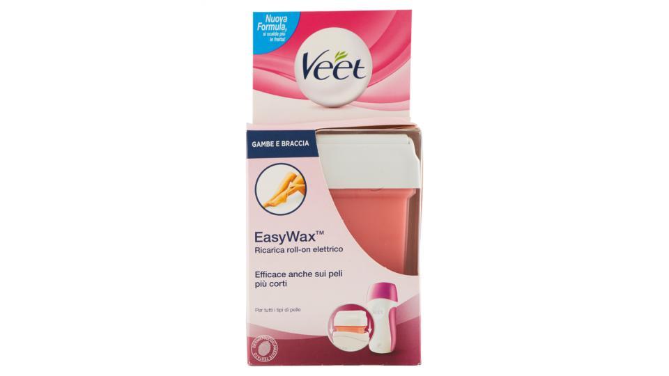 Veet EasyWax Ricarica roll-on elettrico per tutti i tipi di pelle