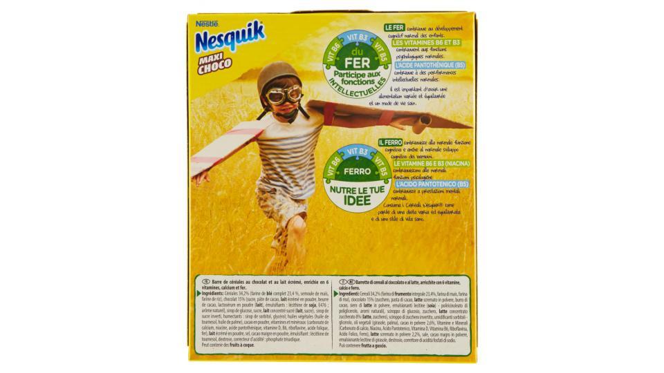 NESQUIK MAXICHOCO Barretta di cereali integrali al cioccolato