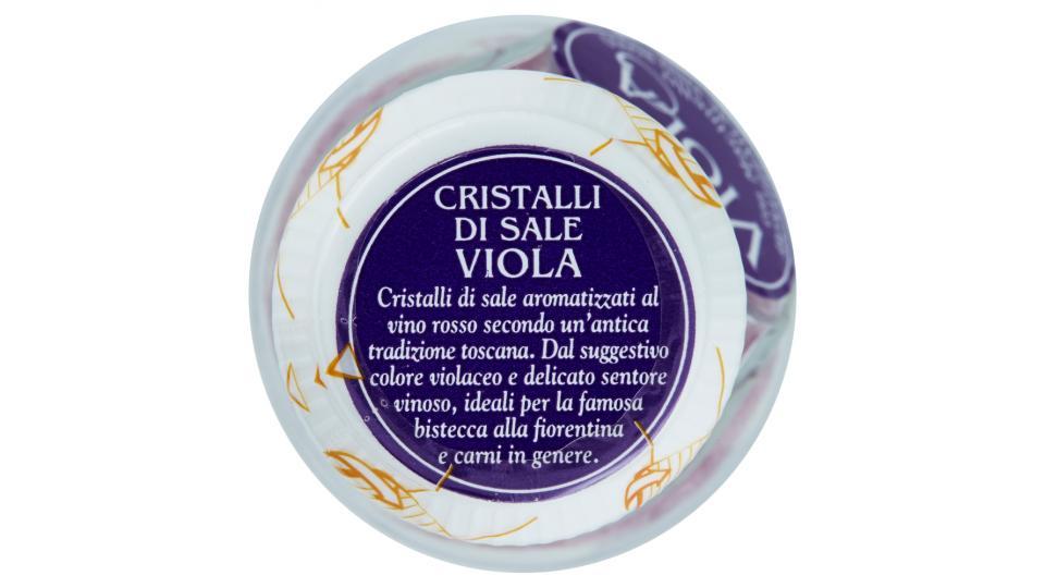 Drogheria & Alimentari Cristalli di Sale Viola con Macinello Aromatizzati al Vino Rosso