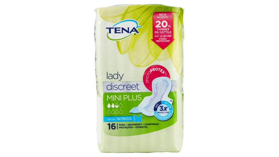 Tena lady discreet Mini Plus with Wings