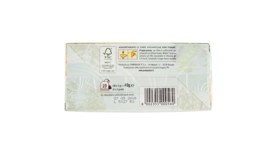 Pompadour Le tisane Collection tisane 4 gusti