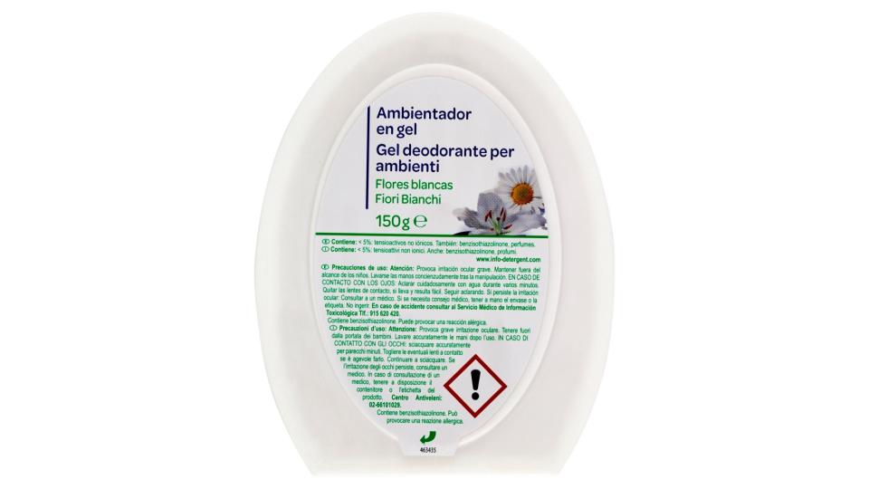 Gel deodorante per ambienti Fiori Bianchi
