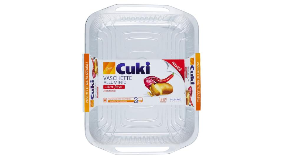 Cuki Cuoce Vaschette alluminio con manici 8porzioni