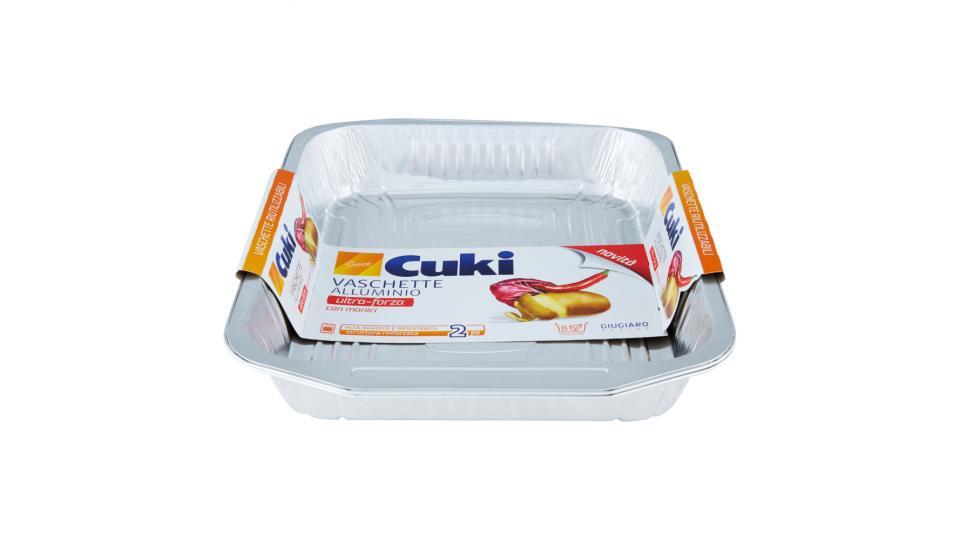 Cuki Cuoce Vaschette alluminio con manici 8porzioni