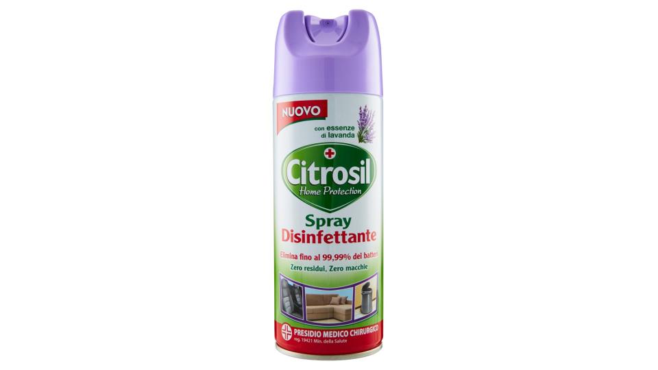 Citrosil Home Protection Spray Disinfettante con essenze di lavanda