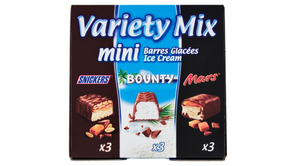 Variety Mix Mini x3 Snickers x3 Bounty x3 Mars