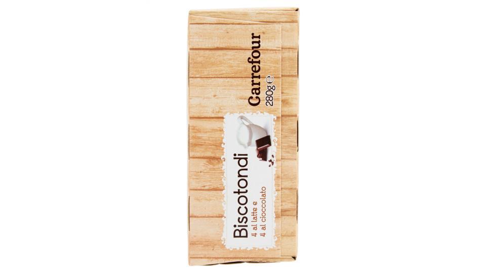 Carrefour Biscotondi 4 ala latte e 4 al cioccolato