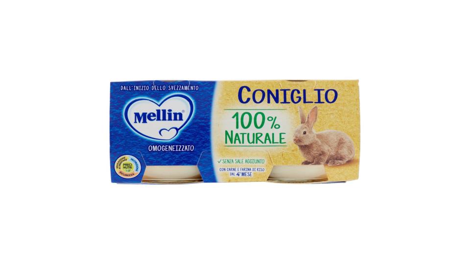 Mellin Coniglio Omogeneizzato con Carne e Farina di Riso