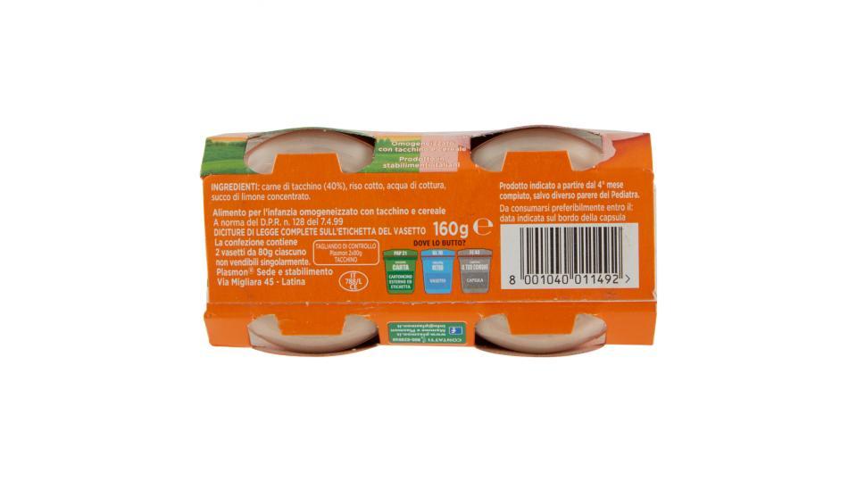 Plasmon Tacchino Omogeneizzato con tacchino e cereale