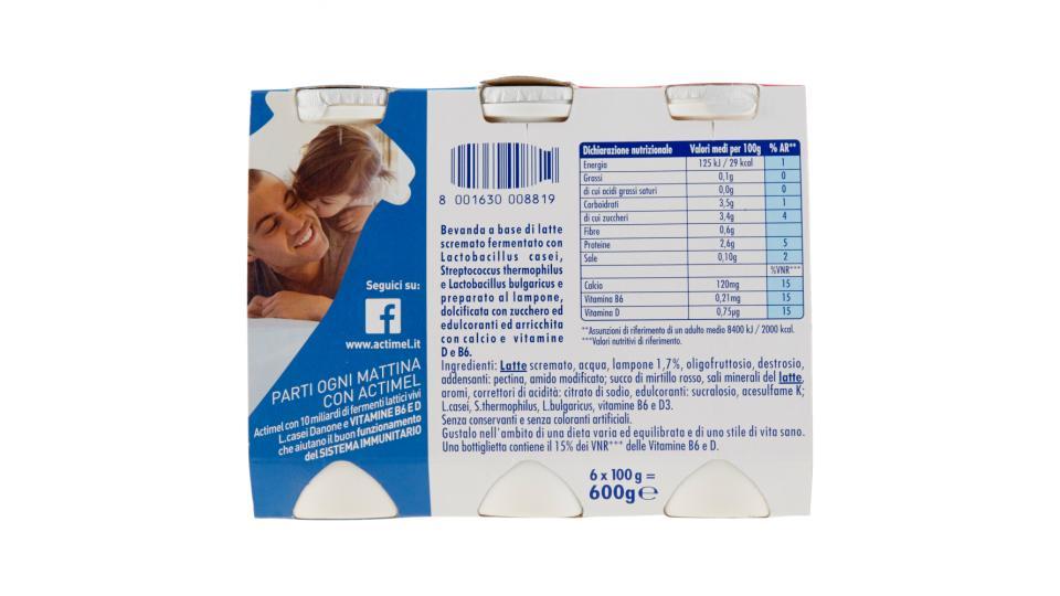 Actimel Lampone 0% Grassi