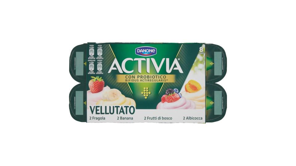 Activia Frutta Vellutato 2 Banana - 2 Frutti di bosco - 2 Fragola - 2 Albicocca