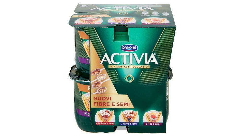 Activia Fibre e Semi 4 Quinoa e semi - 2 Farro e semi - 2 Fico e semi