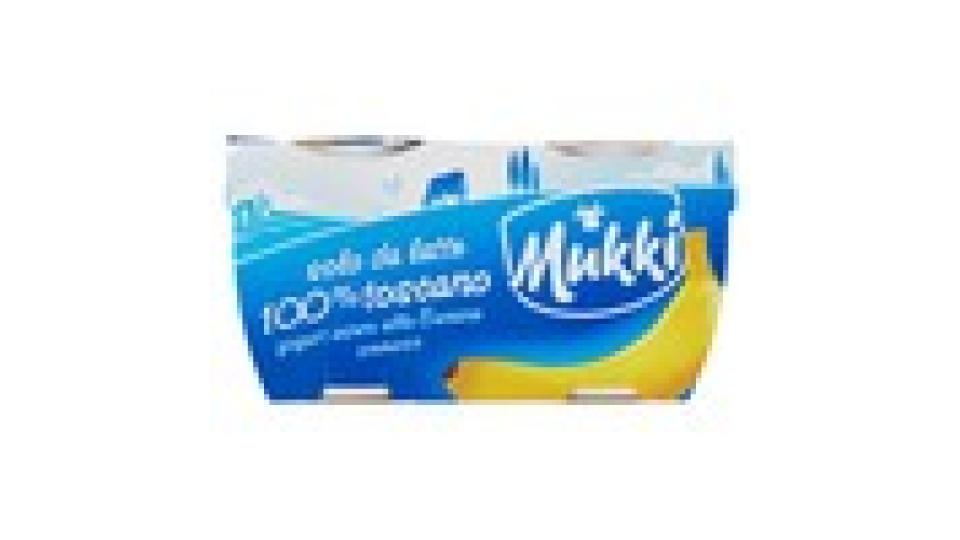 Mukki solo da latte 100% toscano yogurt intero alla Banana cremoso