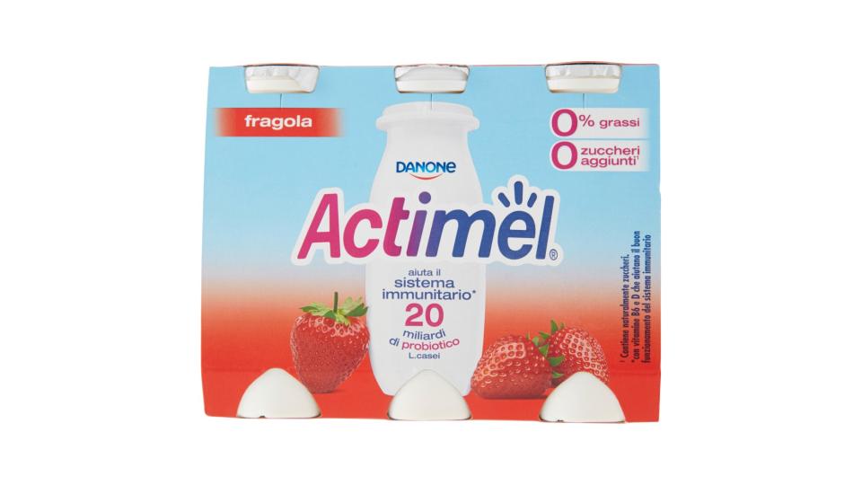 Actimel Fragola 0% Grassi