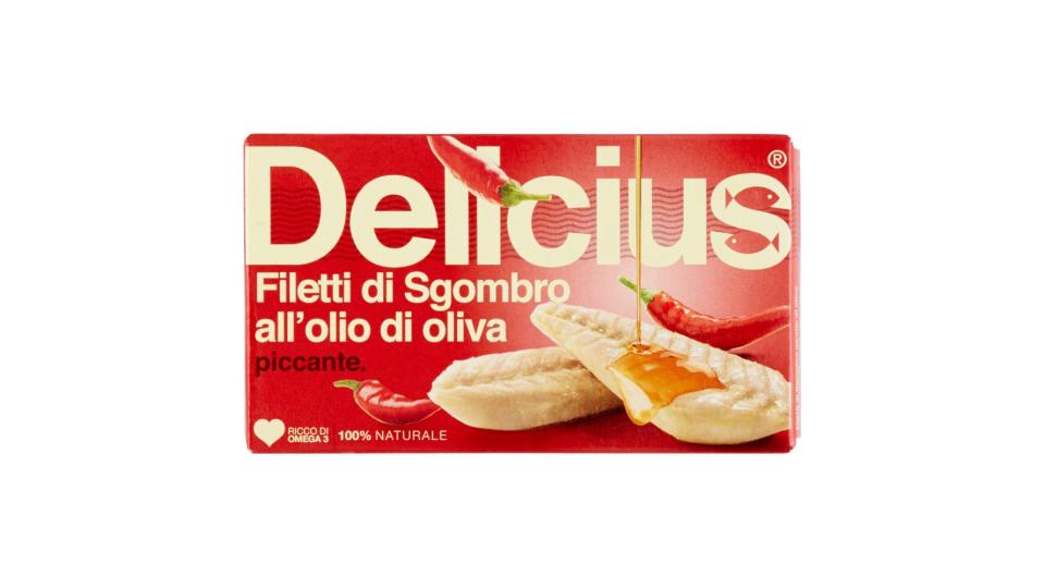 Delicius Filetti di Sgombro all'olio di oliva piccante
