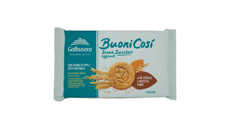 Galbusera BuoniCosì Senza Zuccheri Aggiunti biscotto ai cereali ricco di fibre