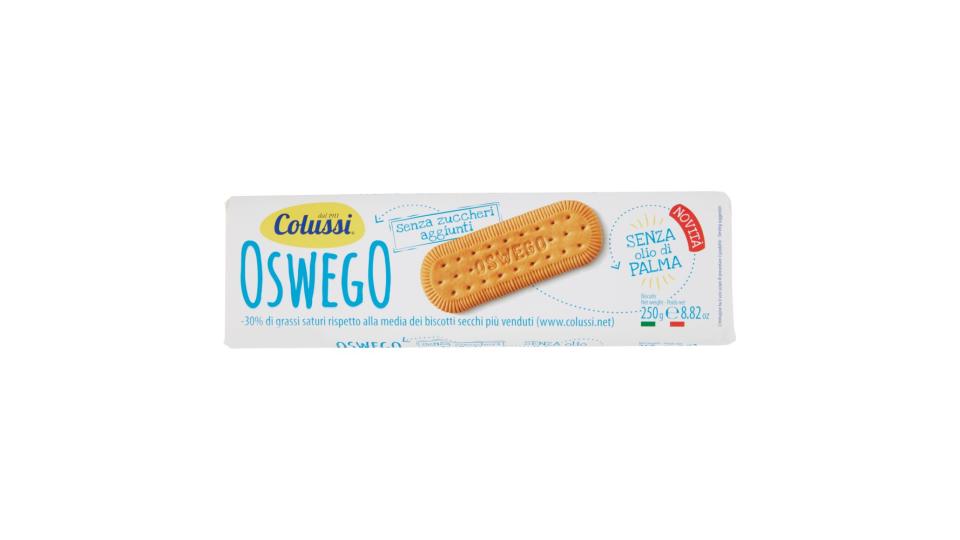Colussi Oswego senza zuccheri aggiunti