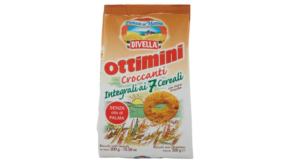 Divella Fantasie del Mattino Ottimini Croccanti Integrali ai 7 Cereali