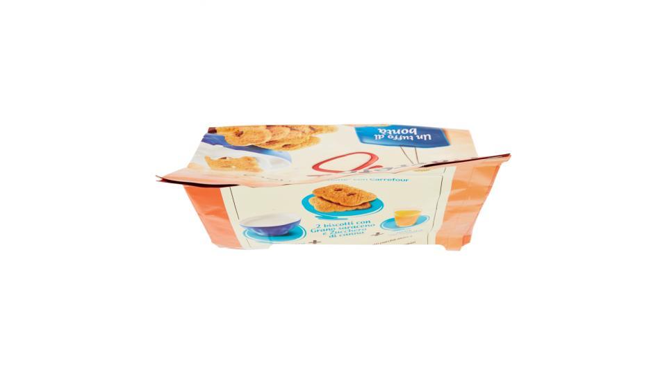 Carrefour Ore 8 Biscotti con Grano saraceno e Zucchero di canna