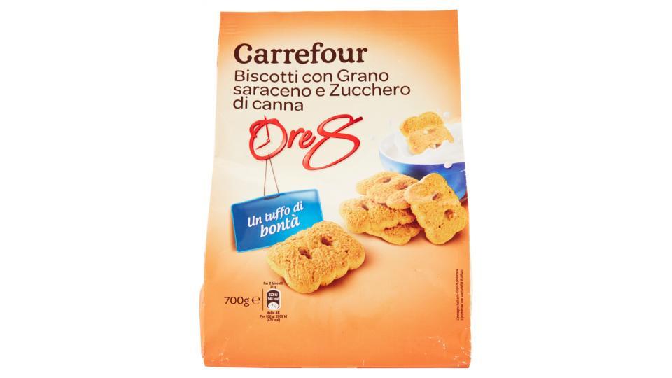 Carrefour Ore 8 Biscotti con Grano saraceno e Zucchero di canna