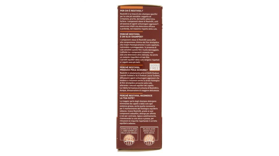 RestivOil Fisiologico Olio-shampoo per cute sensibile per capelli da normali a grassi