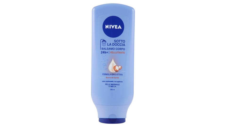 Nivea Sotto la doccia balsamo corpo vellutante 24h+ pelle secca