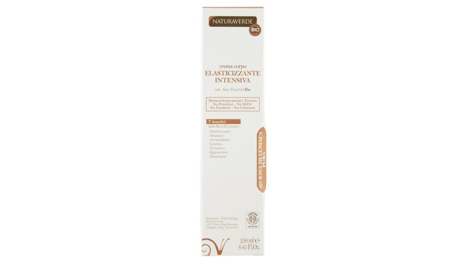 Naturaverde Bio crema corpo Elasticizzante Intensiva 10% Bava di Lumaca Pura