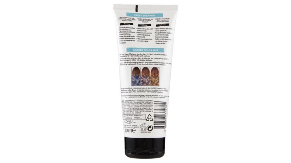 L'Oréal Paris Colorista Fader Shampoo - Aiuta a rimuovere gradualmente Colorista Washout