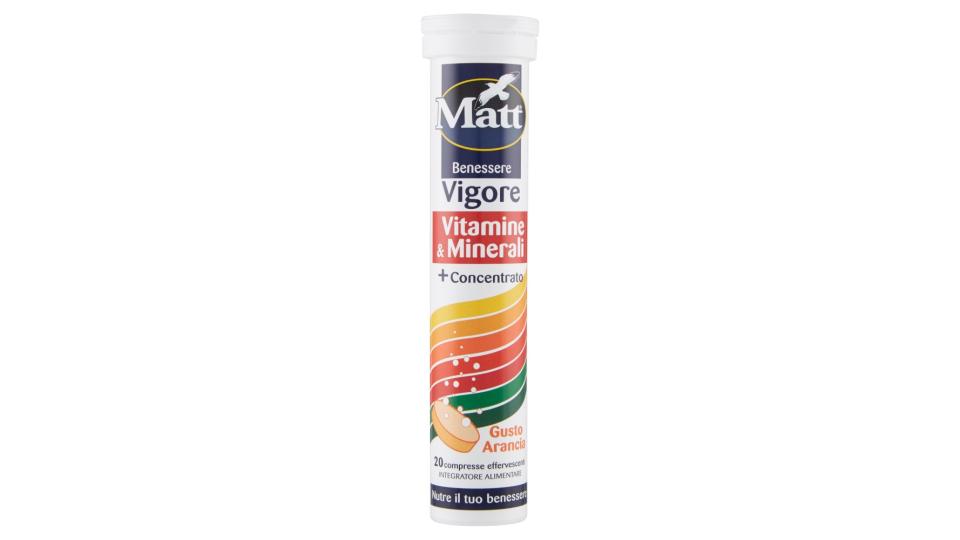 Matt&diet Vigore Vitamine & Minerali 20 compresse effervescenti