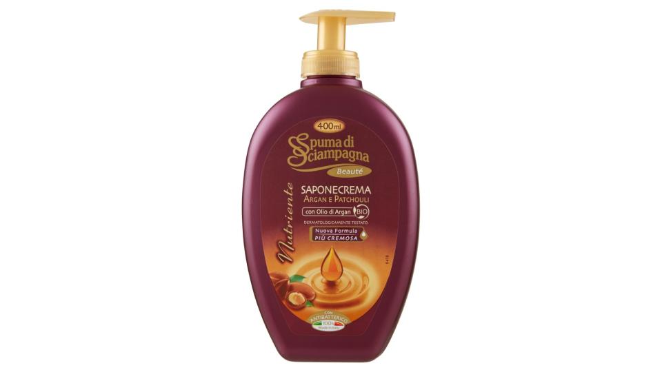 Spuma di Sciampagna Nutriente Saponecrema Argan e Patchouli