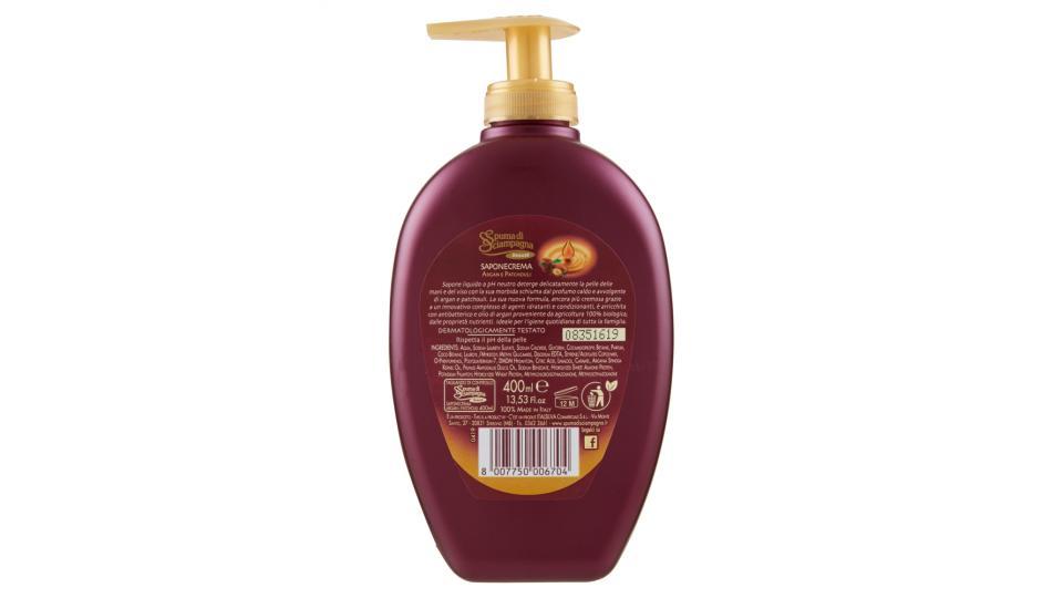 Spuma di Sciampagna Nutriente Saponecrema Argan e Patchouli