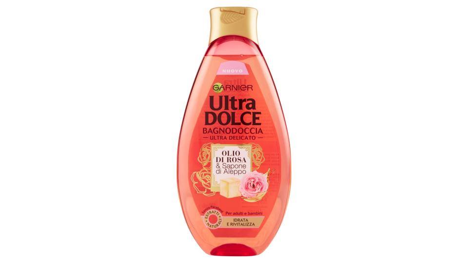 Garnier Ultra Dolce Olio di Rosa & Sapone di Aleppo Bagnodoccia Ultra Delicato